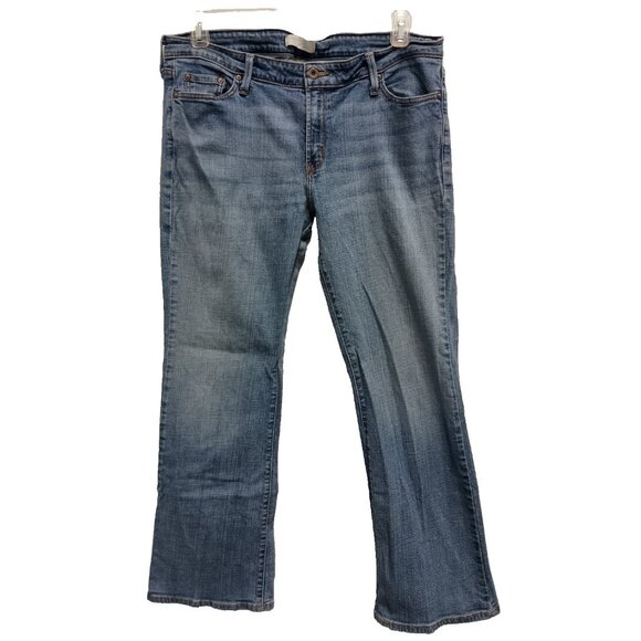 Levi's Womens Low Boot Cut Jeans 545 Size 16M Blue Denim Flare Y2K BOHO MId Rise - Picture 1 of 10